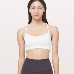 Lululemon white flow y bra